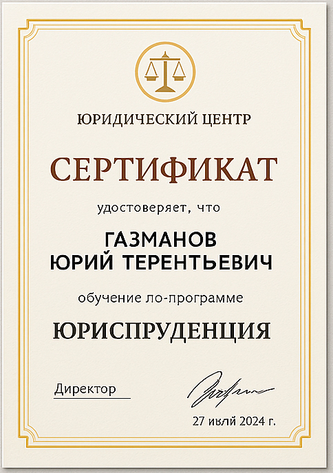 Сертификат 2